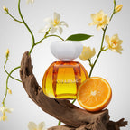 Perfume with jasmine and orange notes, fresh and sweet feminine fragrance