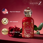Luxury sweet perfume with feminine floral fruity notes, elegant and sensual