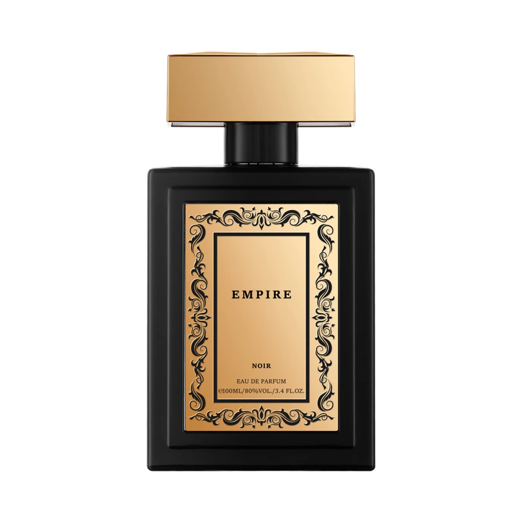 ZUOFUN Perfume Z Empire Noir Eau de Parfum bottle on textured background