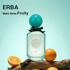 Fruity citrus perfume with orange and bergamot notes, bright and fresh fragrance