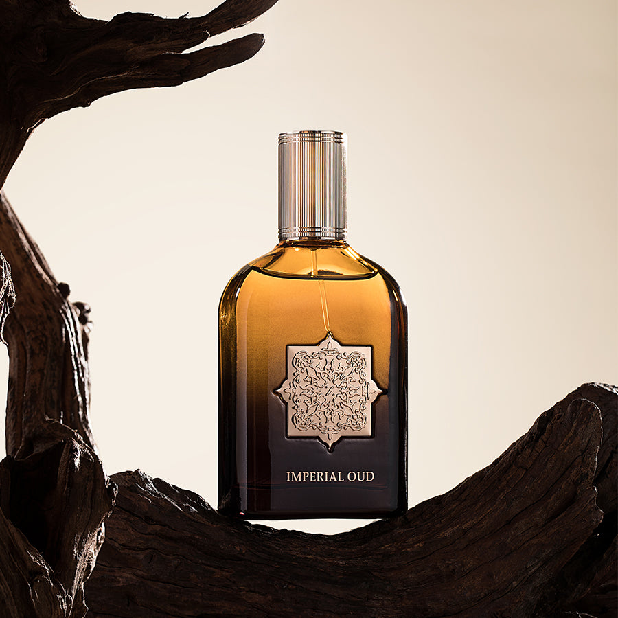 Luxury oud perfume with Middle Eastern style, rich and intense fragrance