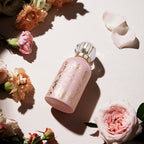 White floral perfume with jasmine and tuberose, elegant feminine fragrance