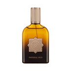 Imperial Oud perfume bottle with saffron and agarwood notes, rich and luxurious oriental fragrance