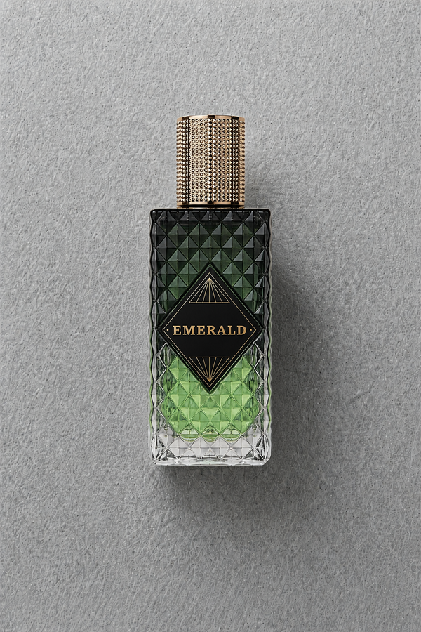 ZUOFUN Maison Z Emerald Eau de Parfum bottle on textured background