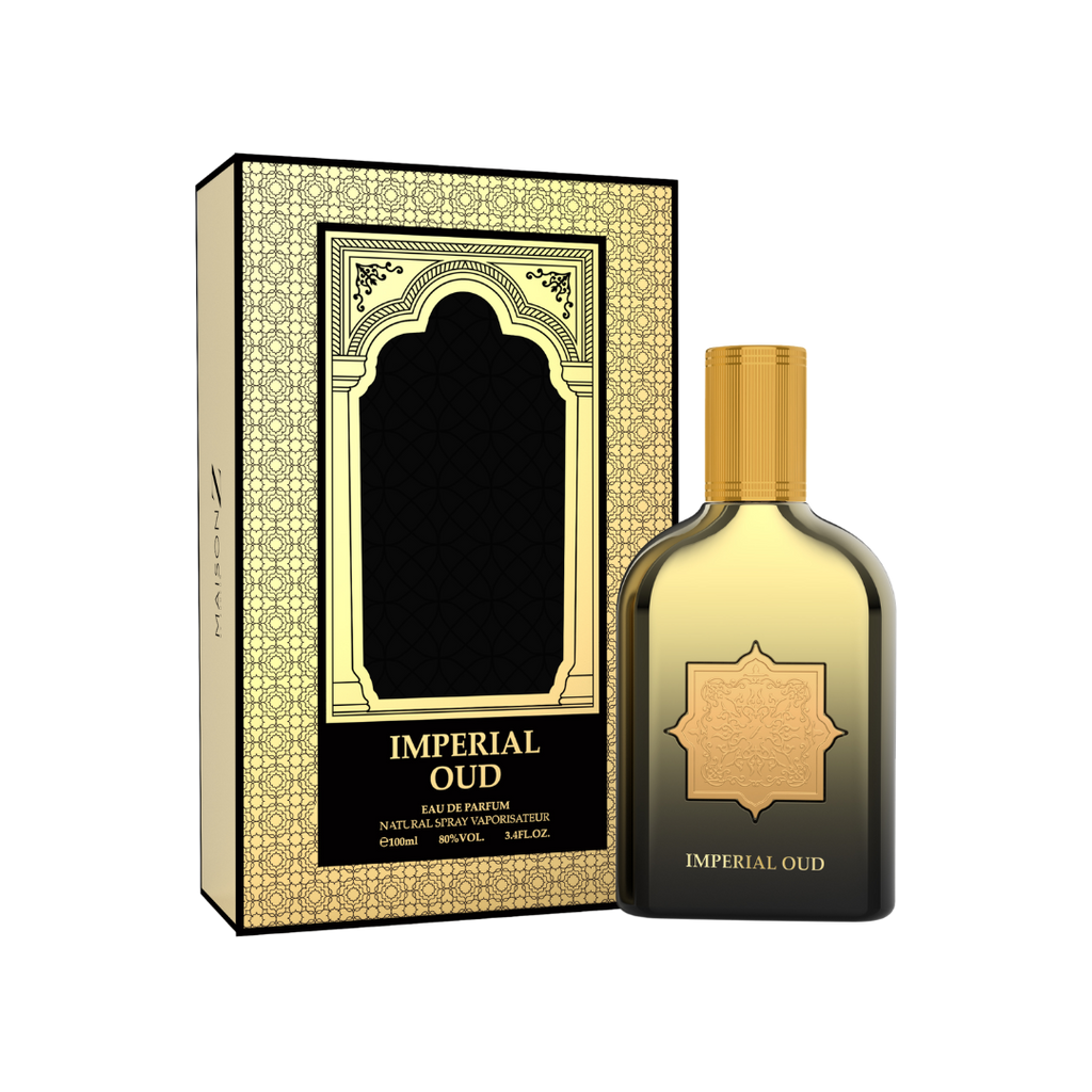ZUOFUN Maison Z Imperial Oud perfume bottle with packaging isolated on transparent background