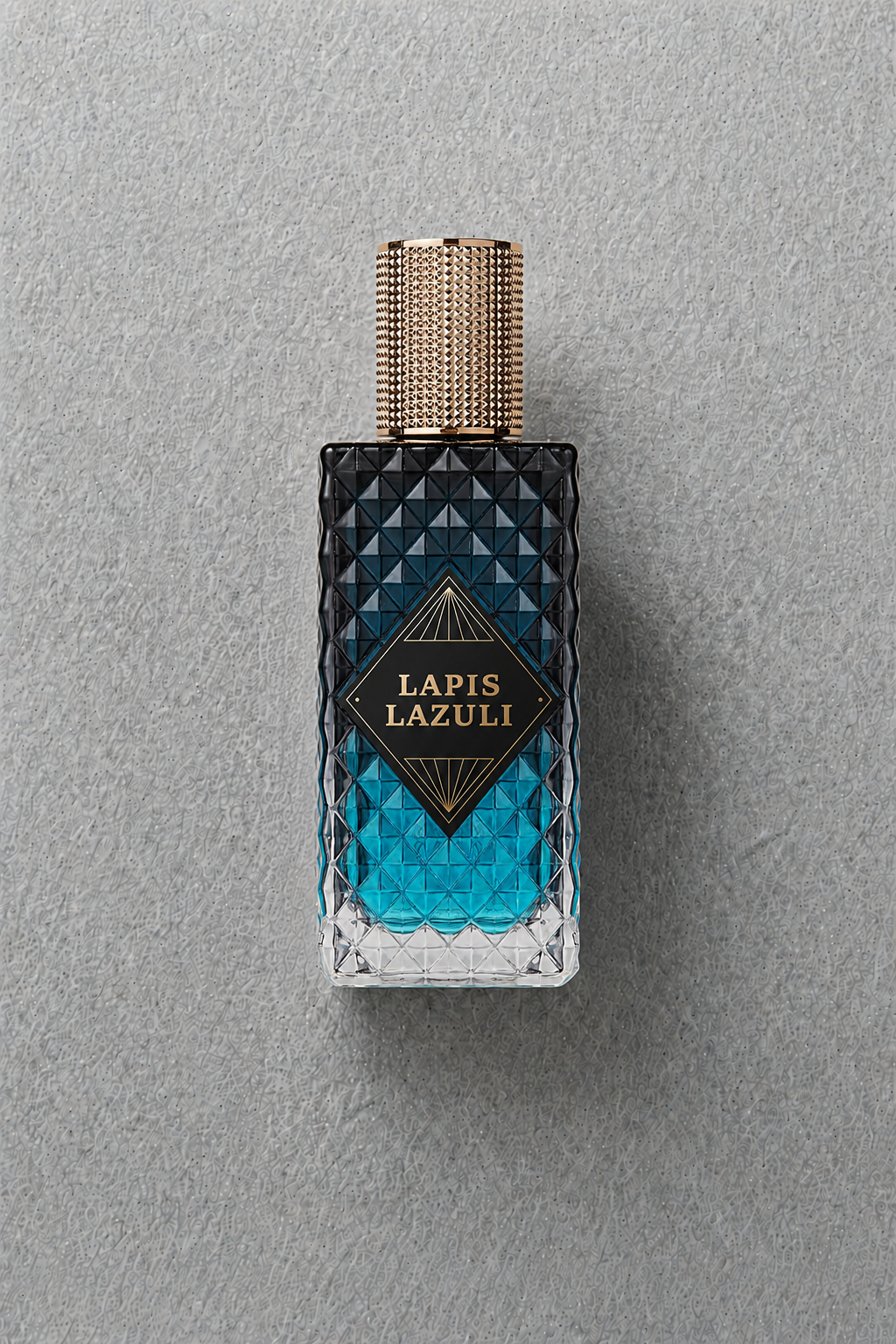 ZUOFUN Maison Z Lapis Lazuli Eau de Parfum bottle on textured background