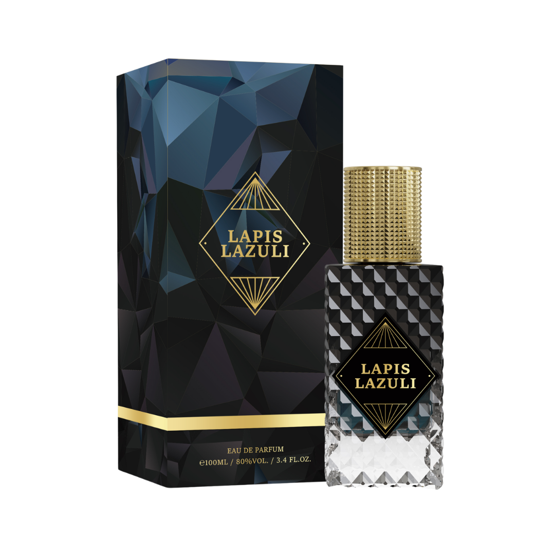 ZUOFUN Maison Z Lapis Lazuli perfume bottle with packaging isolated on transparent background