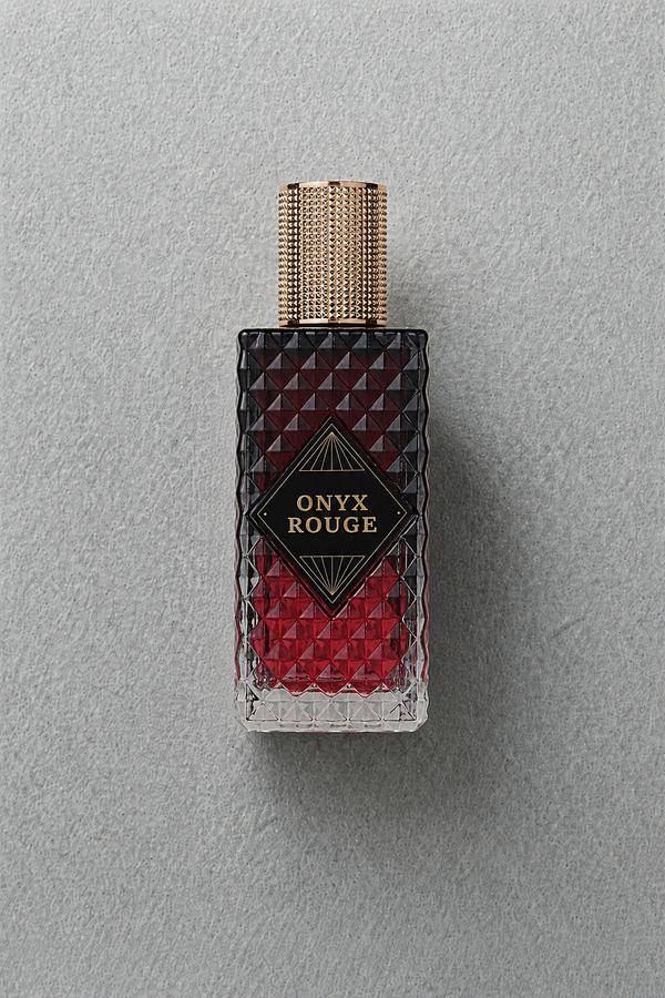 ZUOFUN Maison Z Onyx Rouge Eau de Parfum bottle on textured background
