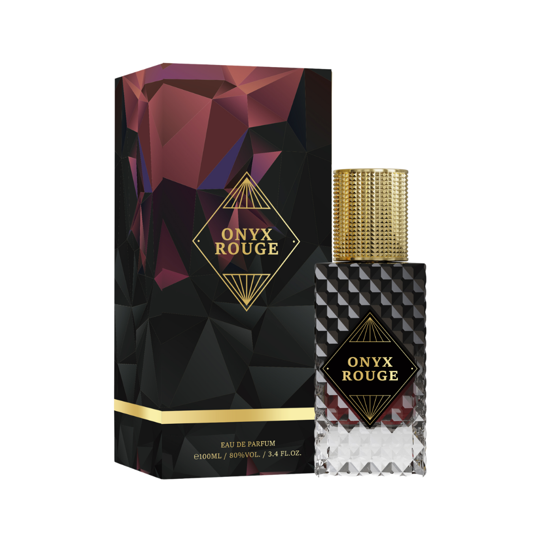 ZUOFUN Maison Z Onyx Rouge perfume bottle with packaging isolated on transparent background