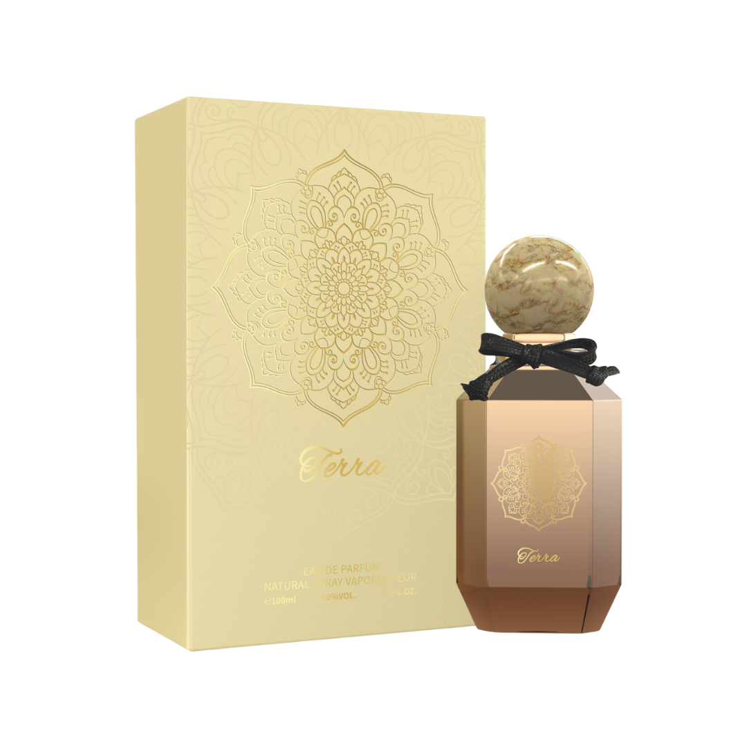ZUOFUN Maison Z Terra perfume bottle with packaging isolated on transparent background