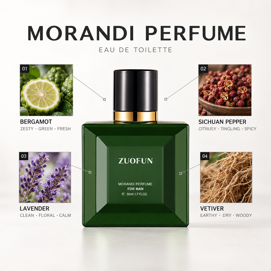 ZUOFUN Perfume Morandi Perfume Eau de Toilette bottle and packaging