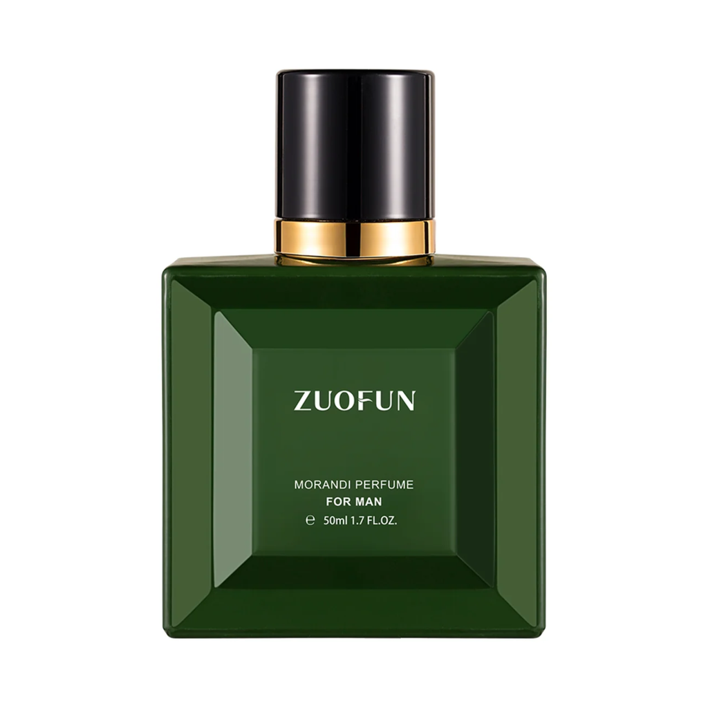 ZUOFUN Perfume Morandi Perfume Eau de Toilette bottle on textured background