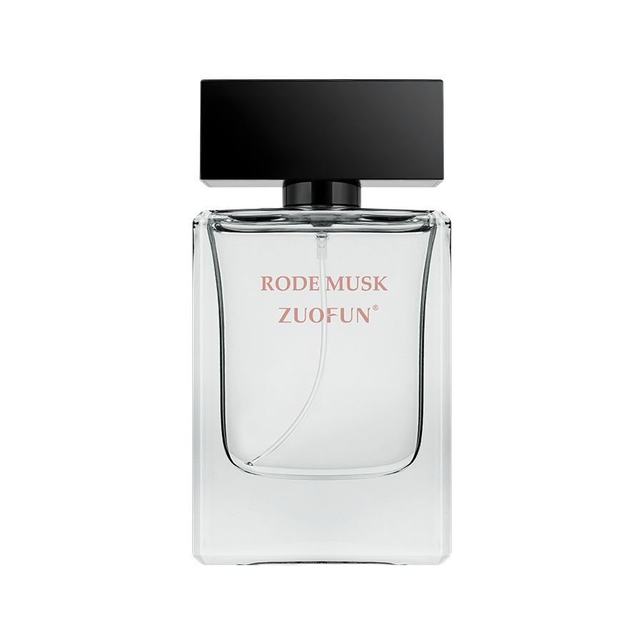 Rode Musk woody musk perfume bottle with amber and vetiver notes, elegant unisex fragrance