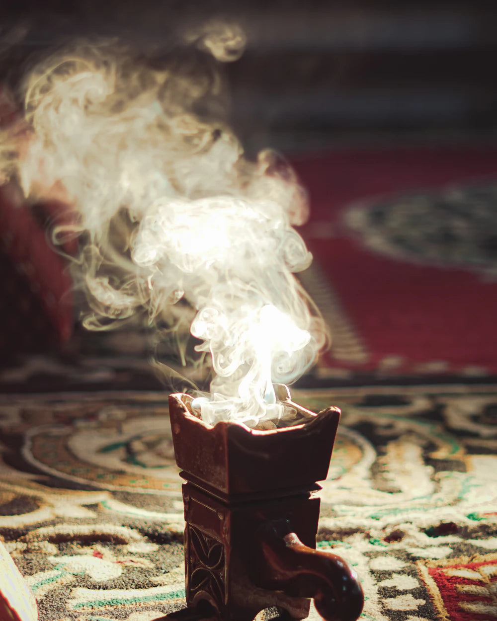 Incense in the air reflecting Maison Z Imperial Oud